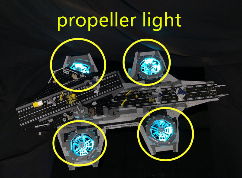 Led Light Kit For the Shield Helicarrier 76042 and 07043