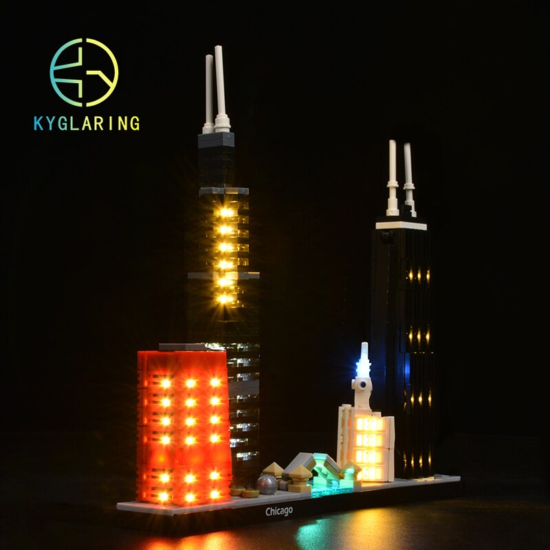 Led Lighting Set for Creator 21033 Architecture Chicago Willis Tower