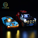 Led Lighting Set for Speed Champions 76905 GT Heritage Edition and Bronco R