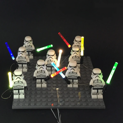 LED Lightsaber for Star Wars Minifigures 1 in 1 USB