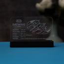 LED Light Acrylic Nameplate for 1989 Batwing