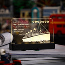 LED Light Acrylic Nameplate for LEGO® Titanic