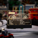 LED Light Acrylic Nameplate for Porsche 911 GT3 RS