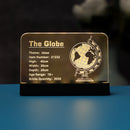 LED Acrylic Nameplate Nameplate for The Globe